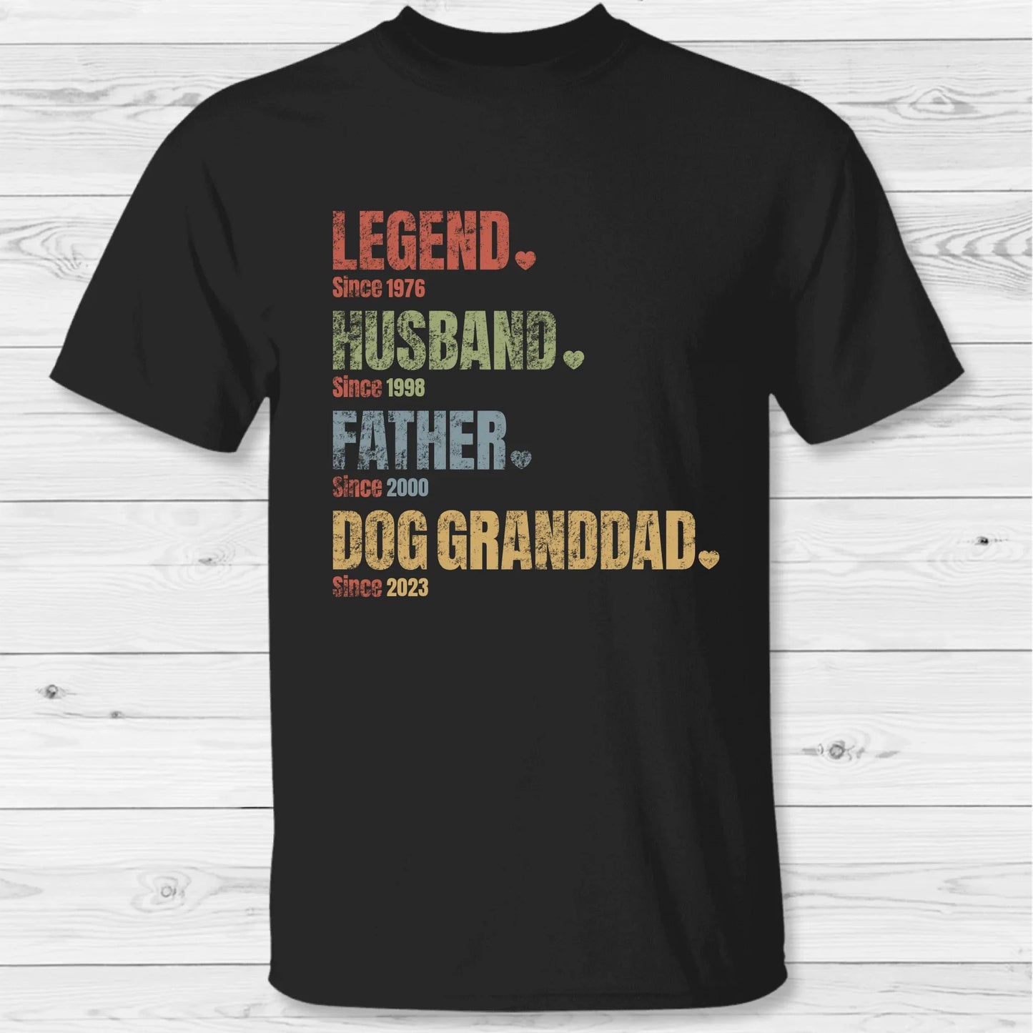 Pet Granddad since - Personalized T-Shirt